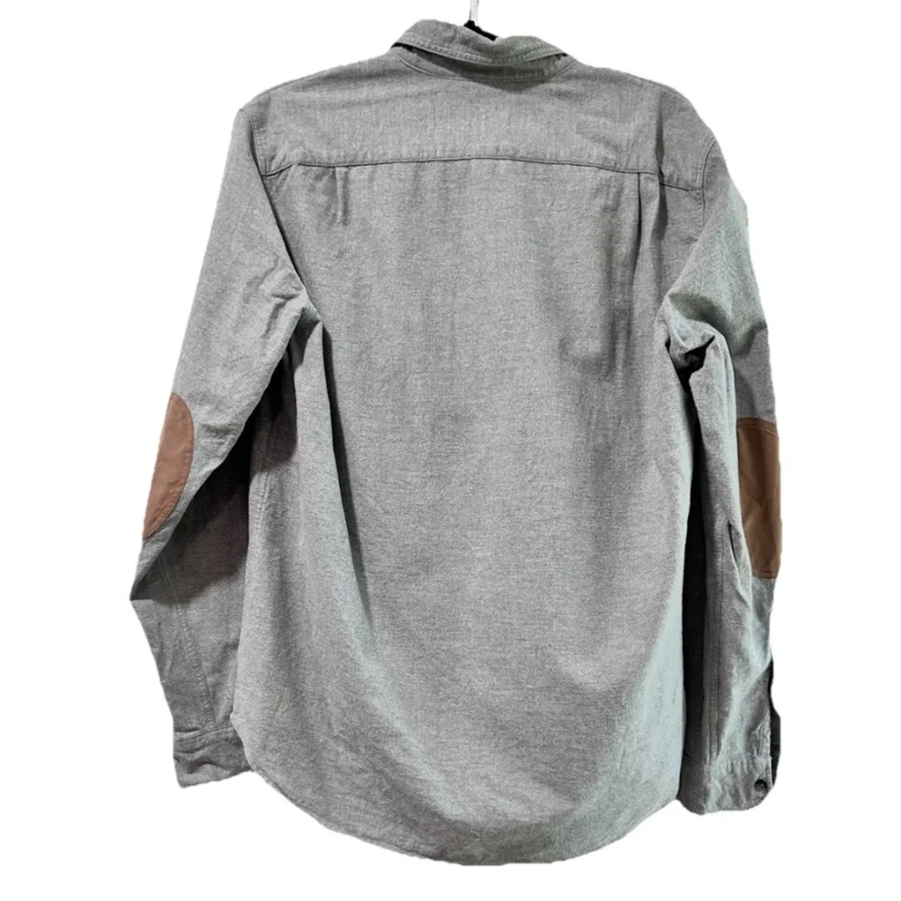 j crew shacked/ Gray Button-Down Shirt